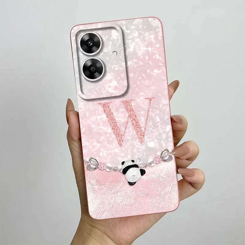 For OPPO Realme Note 60 Case Realme Note60 Phone Case Fashion Crown Letters Camera Lens Protection Anti Drop Silicone Soft Cover