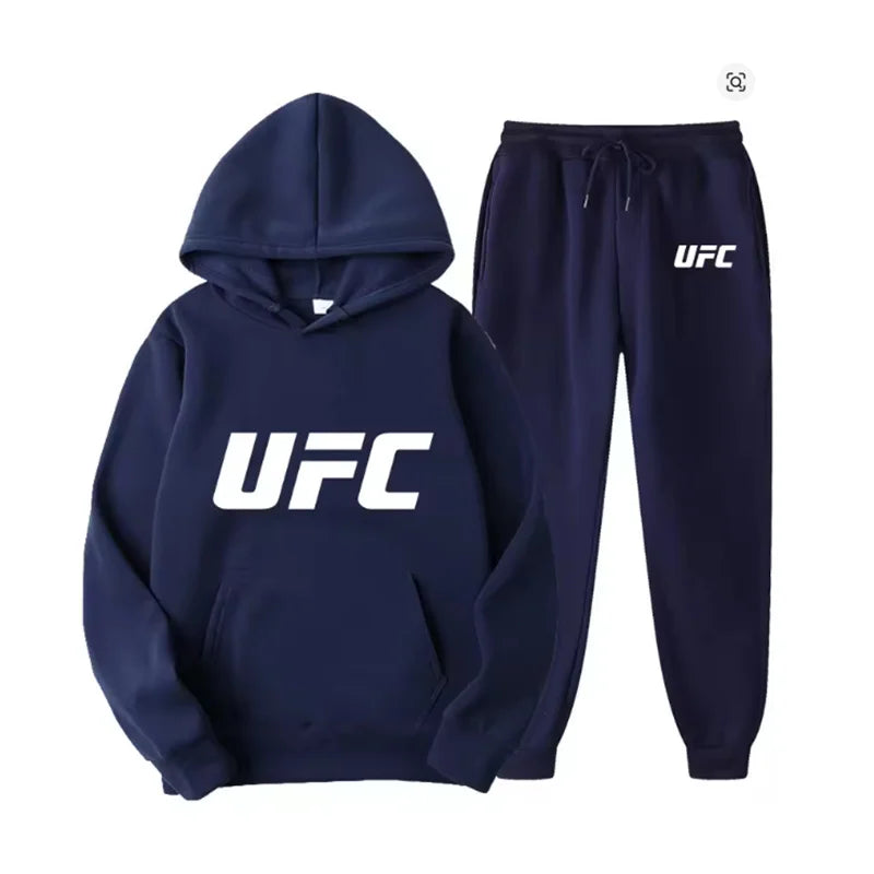 Completo Tuta Uomo Felpa e Pantaloni - Set Sportivo Streetwear con Stampa Geometrica