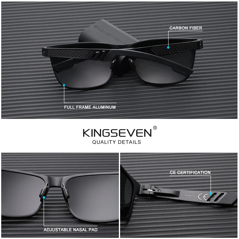 KINGSEVEN 2024 New Sunglasses For Men Driving Polarized Eye Protect UV400 Sports Glasses Special Design Goggle Women Eyewear