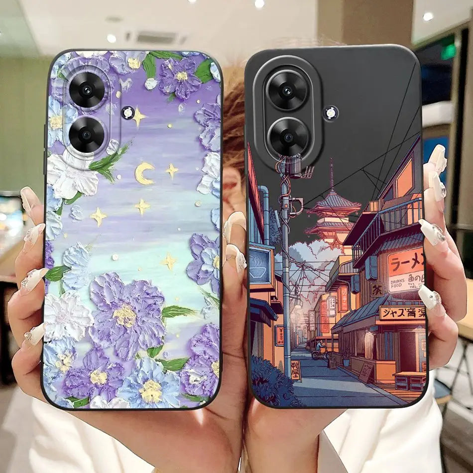 For Realme Note 60 2024 Fashion Moon Pattern Phone Case For Realme Note60 4G Soft Silicone Shockproof Cases
