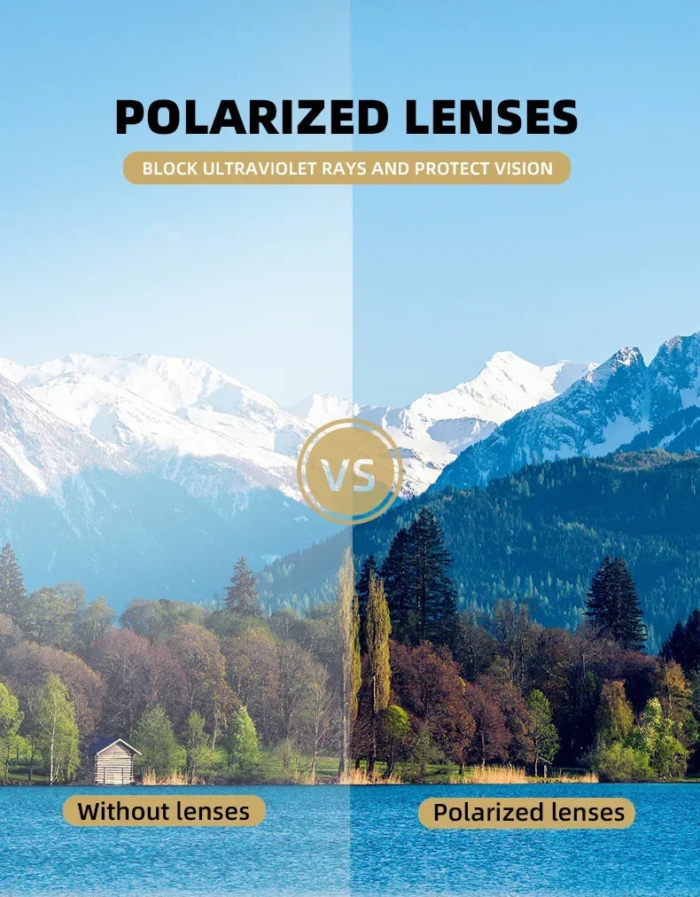 Occhiali da Sole Polarizzati Vintage - Protezione UV Anti-Riflesso per Guida e Pesca