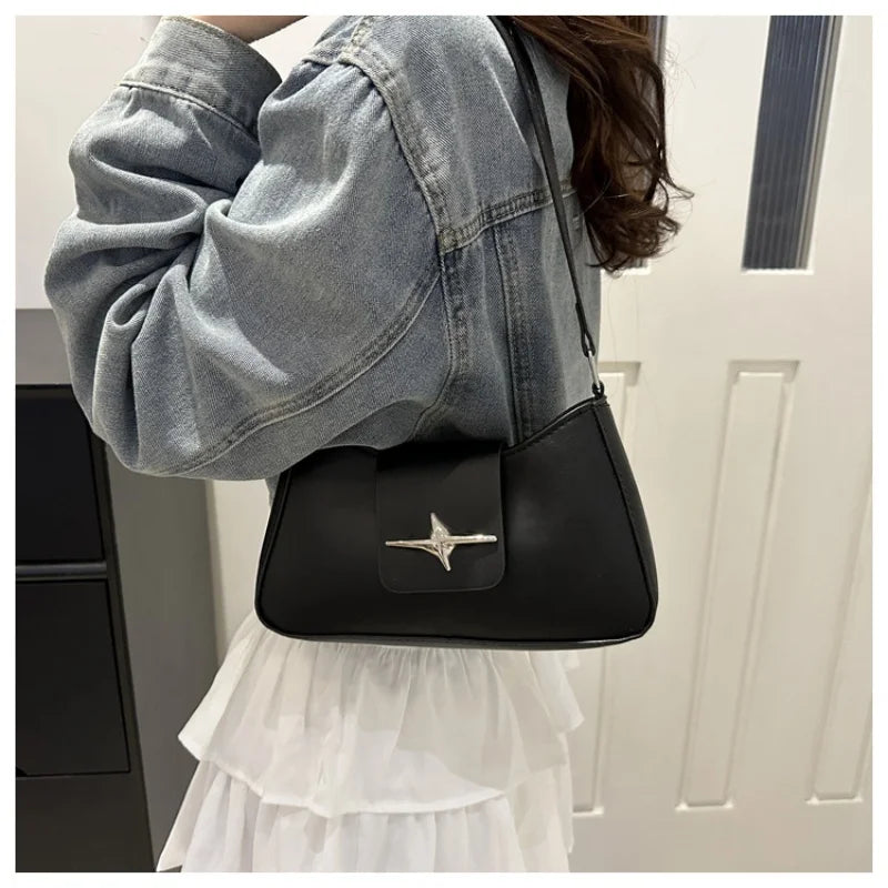 Baguette Bag Donna Vintage Y2K - Borsa a Spalla Sottile Stile Retrò