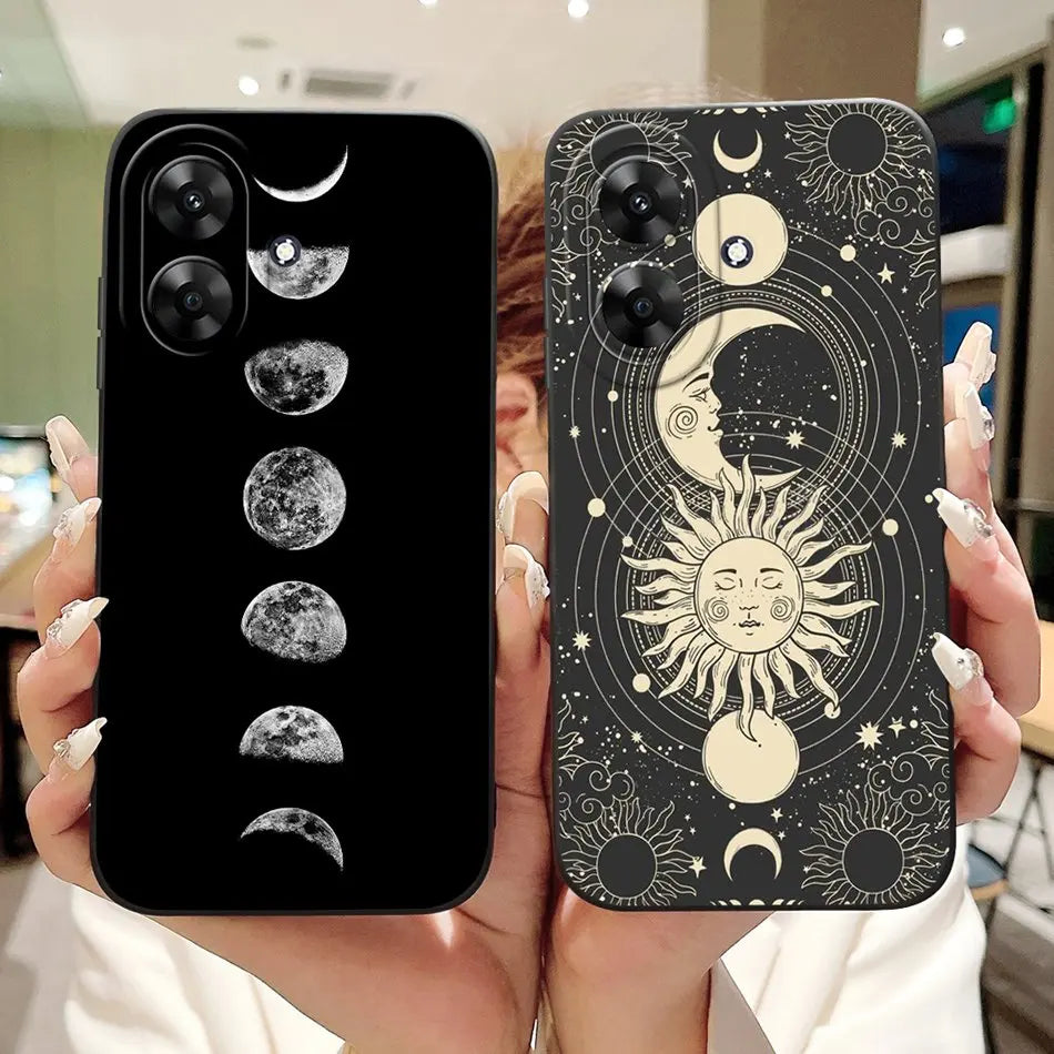 For Realme Note 60 2024 Fashion Moon Pattern Phone Case For Realme Note60 4G Soft Silicone Shockproof Cases