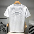 T-shirt Uomo Ricamo Leone – Stile Cinese Casual Estiva