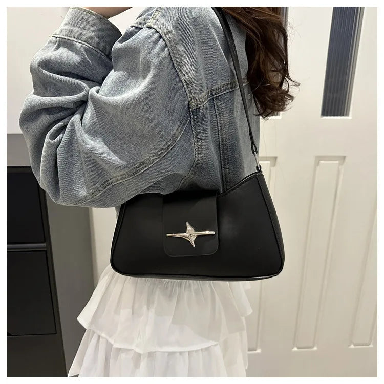 Baguette Bag Donna Vintage Y2K - Borsa a Spalla Sottile Stile Retrò