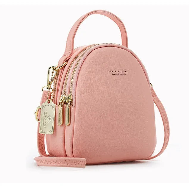 Zaino Mini Donna in Ecopelle — Borsa a Spalla Multifunzione Luxury