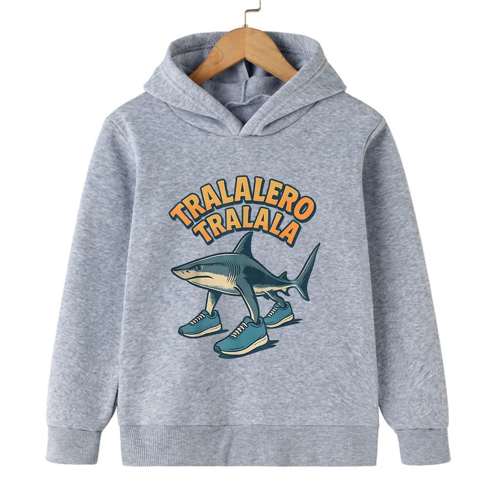 Felpa con Cappuccio Bambini Autunno Inverno - Stampa Divertente