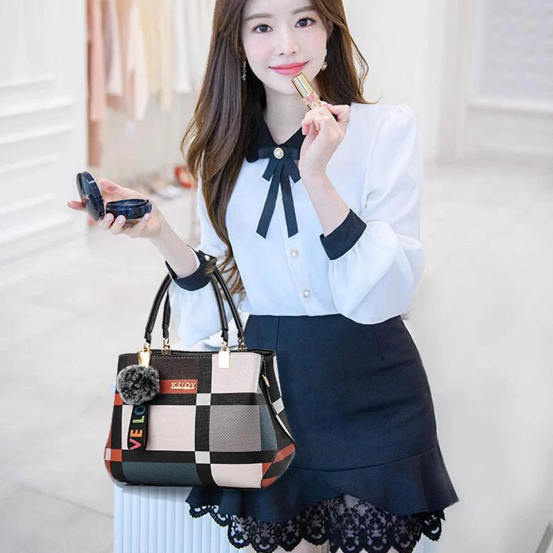 Borsa a Tracolla Donna in Pelle PU - Grande Capacità per Viaggio e Uso Quotidiano