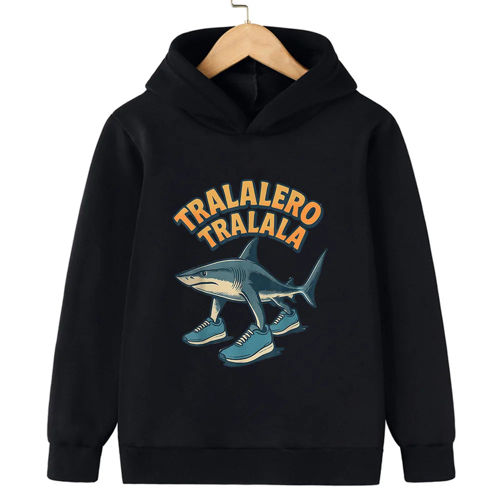 Felpa con Cappuccio Bambini Autunno Inverno - Stampa Divertente