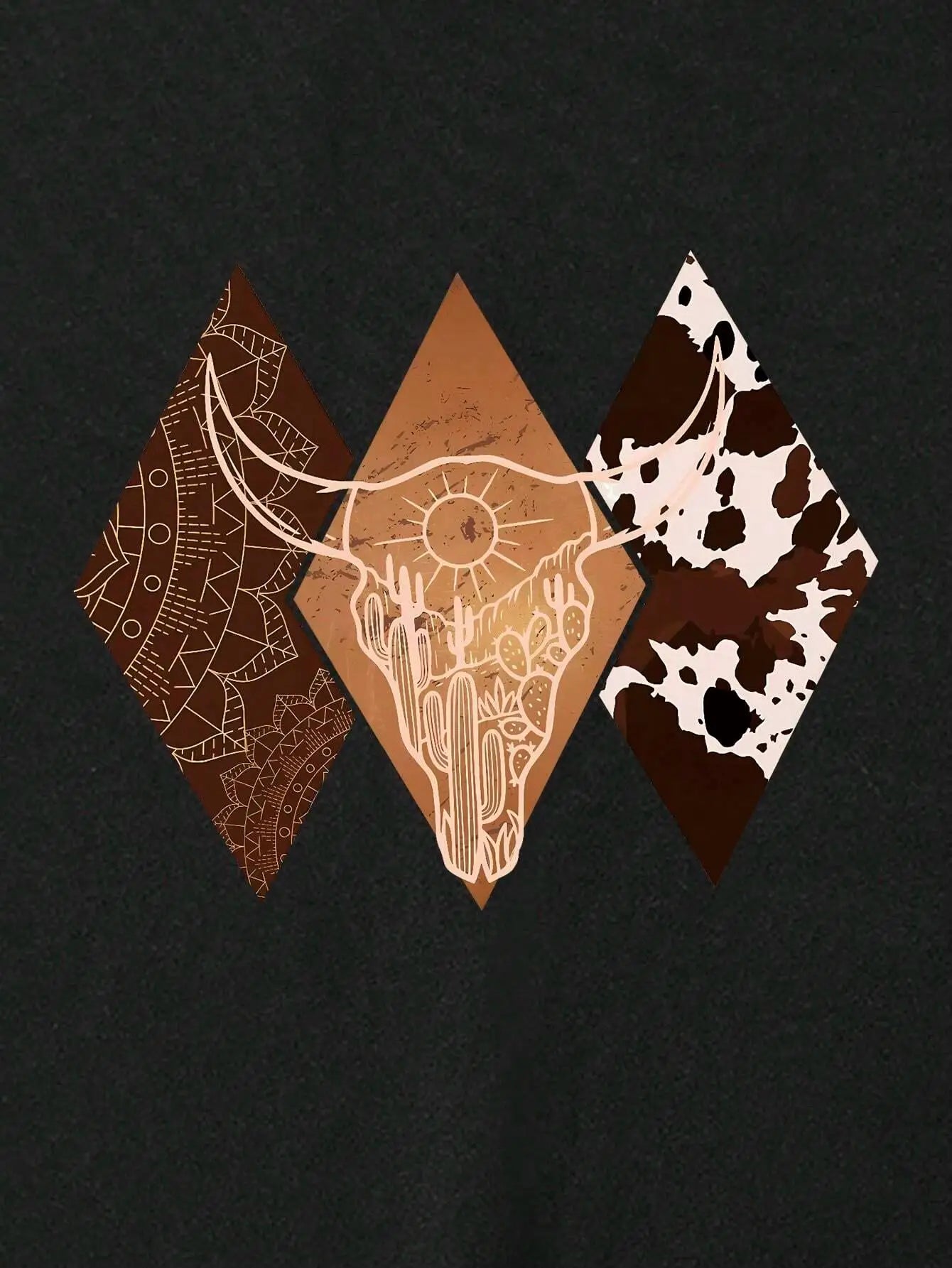 Felpa Donna Girocollo Stile Cowboy — Loose Fit Primaverile