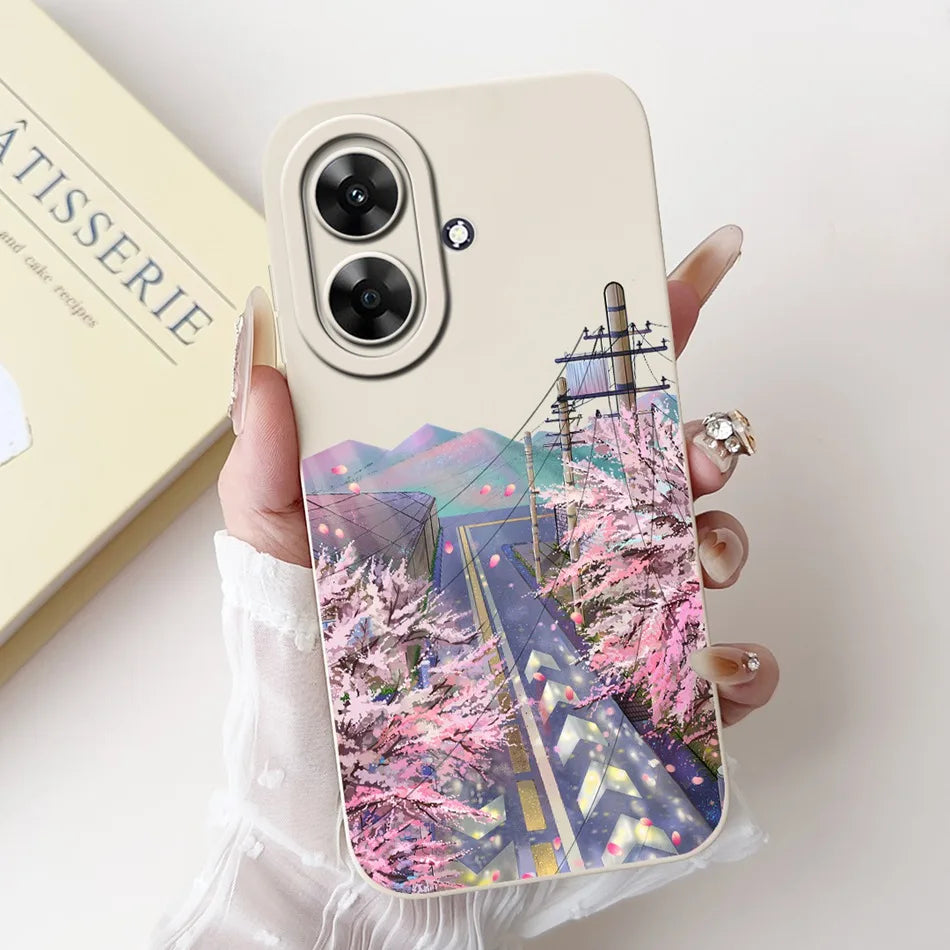 For Realme Note 60 2024 Fashion Moon Pattern Phone Case For Realme Note60 4G Soft Silicone Shockproof Cases