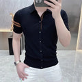 Camicia Uomo Slim Fit Business Casual – Manica Corta Elegante