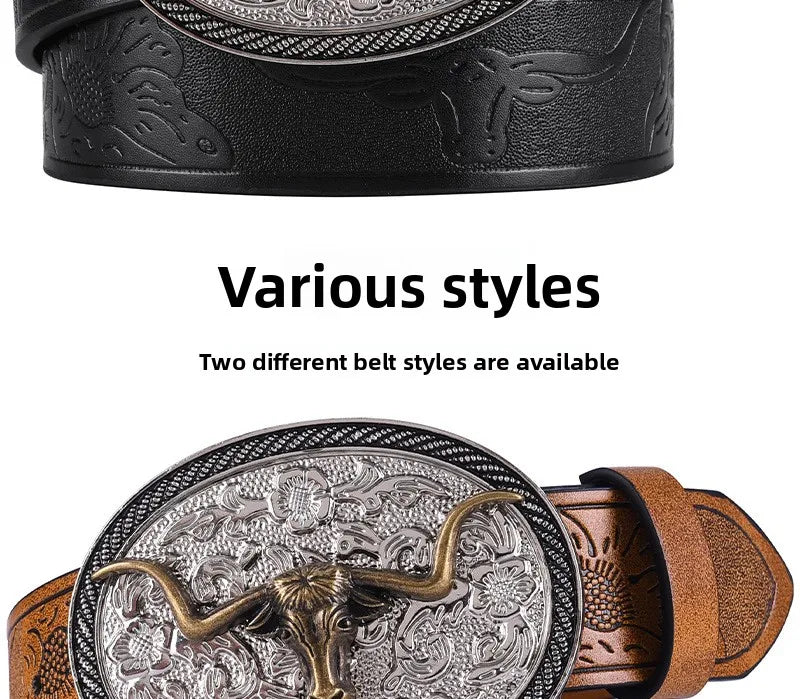 Cintura Western Vintage in Pelle PU - Fibbia con Lettera Classica e Decorazioni Floreali Retrò